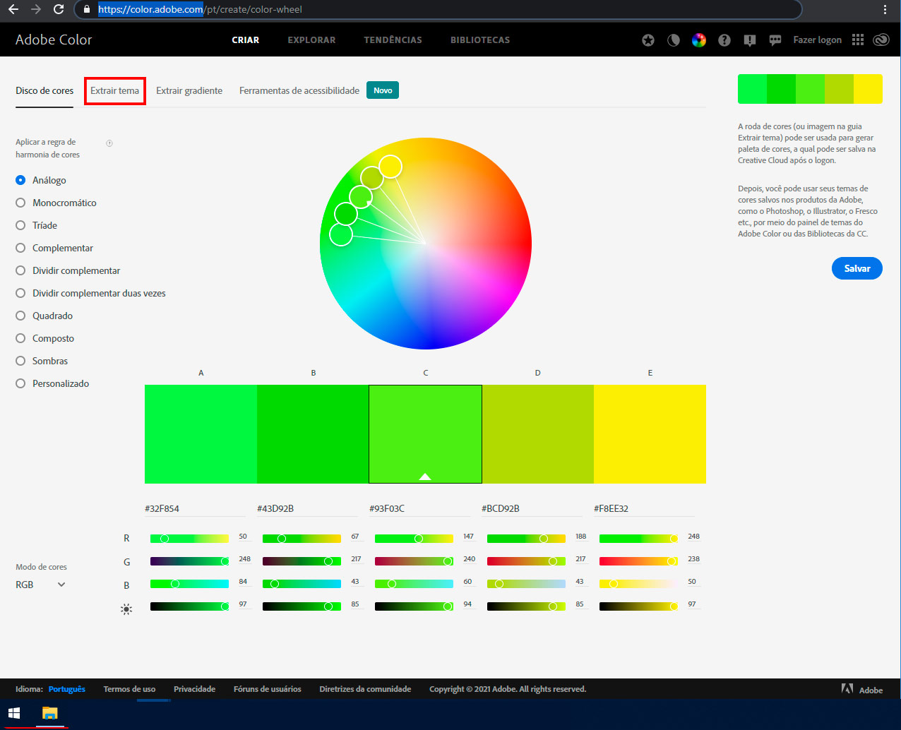 Adobe Color Home